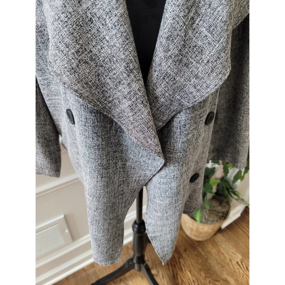 Orange Creek Women's Gray Polyester Long Sleeve Buttons Front Cardigan One Size - Picture 3 of 12